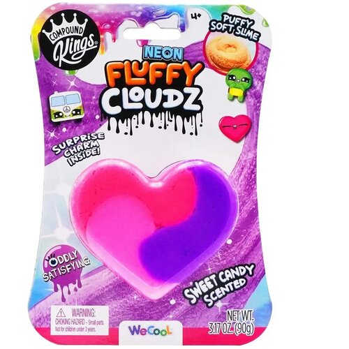 Flair Toys Compound Kings Neon Fluffy Cloudz di&scaron;eči oblaček slime - Cukrčasto srce Cene