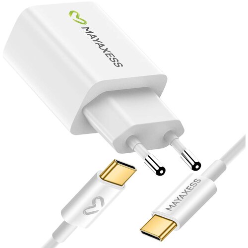 Oem Mayaxess, 20W omrežni polnilnik + 1m USB-C kabel za Samsung Galaxy S25 / S25 Ultra / S25 Plus / S25 SE / S25 Edge, Bela, (5000213658) Cene