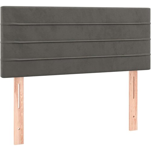 Box spring krevet s madracem tamnosivi 80 x 200 cm bar&amp;scaron;unasti Slike