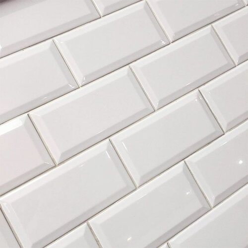 Fabresa metro biselado bianco 10x20 bela 1m2 Cene