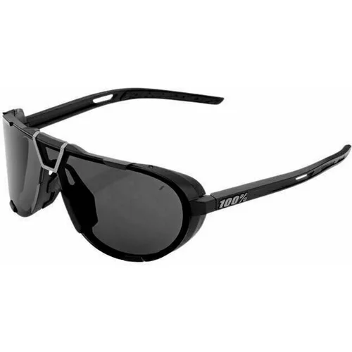 100% Westcraft Matte Black/Smoke Lens Kolesarska očala