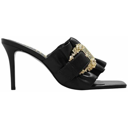 Versace Jeans Couture ženske crne papuče na štiklu VJ76VA3S70-1570-899 Slike