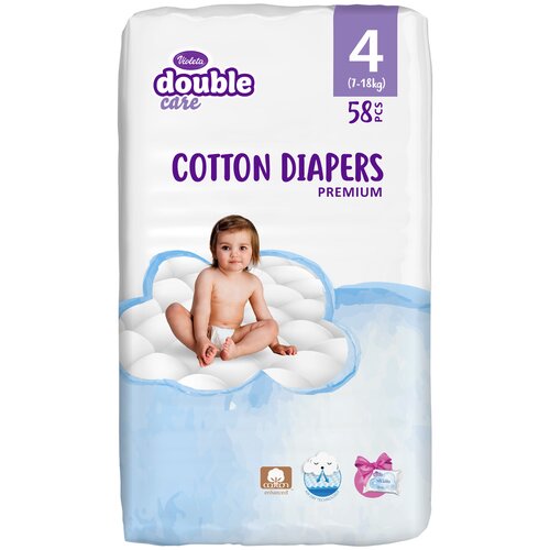 Violeta® Pelene DC Cotton Air Dry 4 Maxi 7-18kg, 58kom Cene