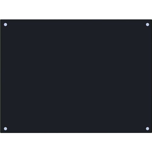 VidaXL Kuhinjska za&amp;scaron;tita od prskanja crna 80 x 60 cm kaljeno staklo Slike