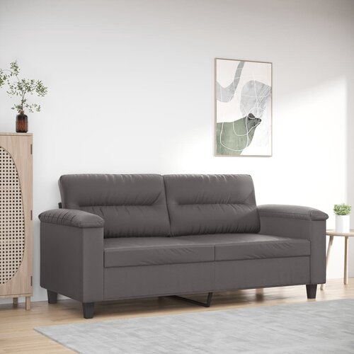 vidaXL Dvosed siv 140 cm umetno usnje Cene