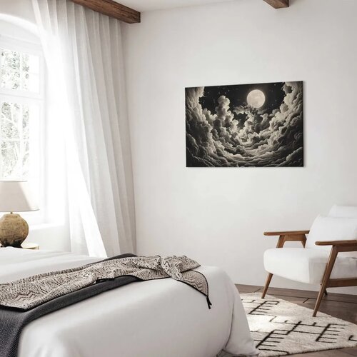  Slika - Moon and Stars Singing Among the Great Clouds 120x80 Cene