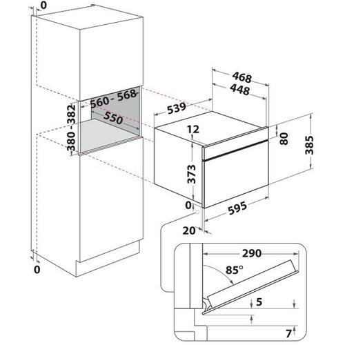Whirlpool WMD44ME ugradna mikrotalasna rerna Slike