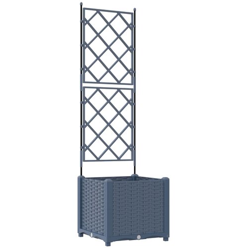  Vrtna saksija Siva 40 x 40 x 143 cm PP Slike