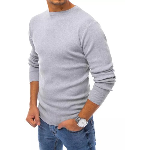 DStreet Light gray men's sweater WX1715 Slike