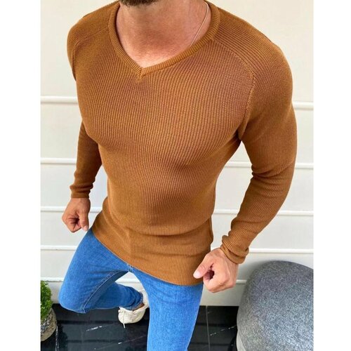 DStreet Muški džemper sa devicom navlačen WX1644 plava | braon Cene