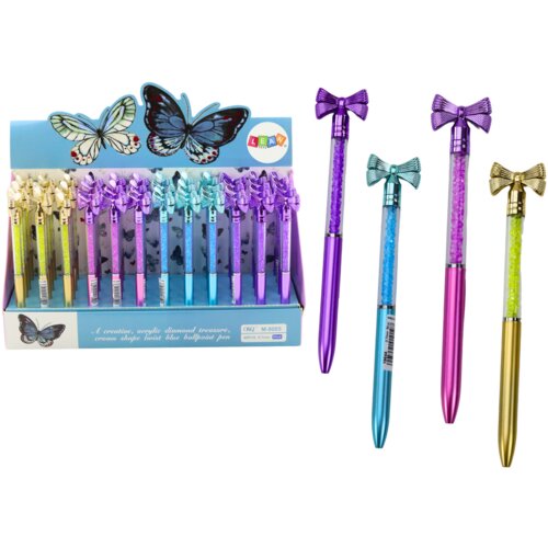 Ballpoint Pen with Bow Diamonds Blue Refill 0.7mm Mix Cijene