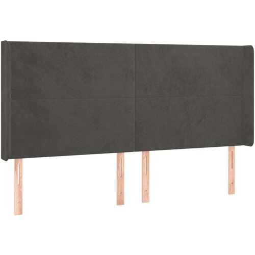  Box spring s madracem LED tamnosivi 180x200 cm bar&amp;scaron;un Slike