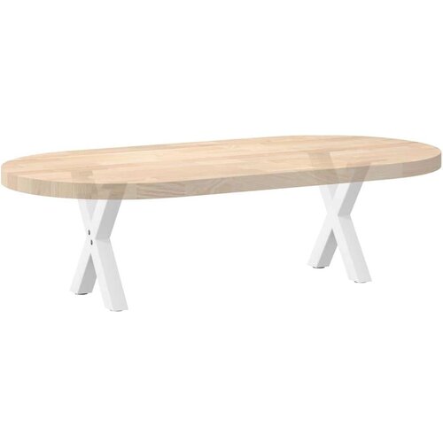  Noge za stolić u obliku slova X 2 kom bijele 40x(30-31) cm Slike