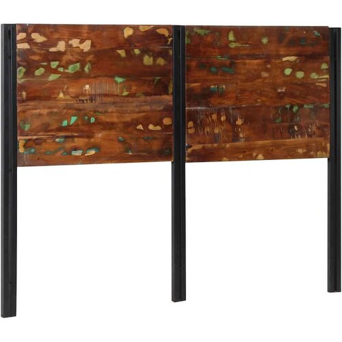 VidaXL uzglavlje kreveta 140 cm puno obrađeno drvo i željezo Slike