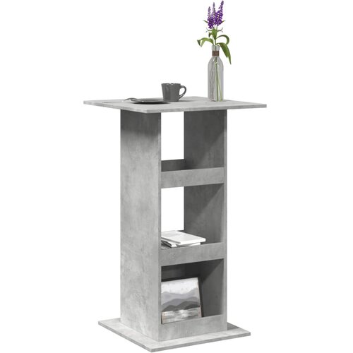  Barski stol s prostorom siva boja betona 60x60x102 cm drveni Cene