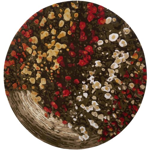 Carpet Decor Tepih Spring Flowers Round Slike