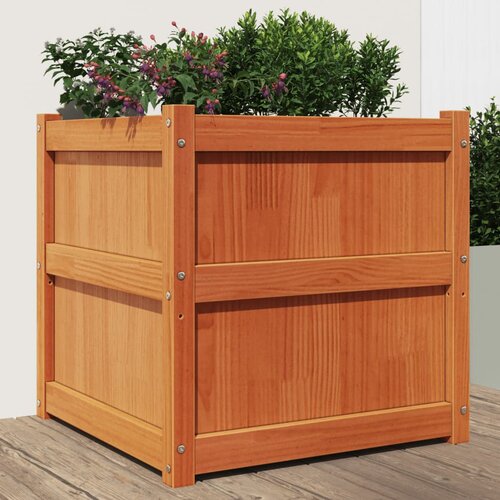 vidaXL Vrtna sadilica voštano smeđe boje 60 x 60 x 60 cm od borovine Cijene