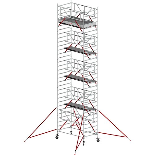 Altrex Pomičen oder RS TOWER 52, širok, lesena ploščad, dolžina 2,45 m, delovna višina 10,20 m Cene
