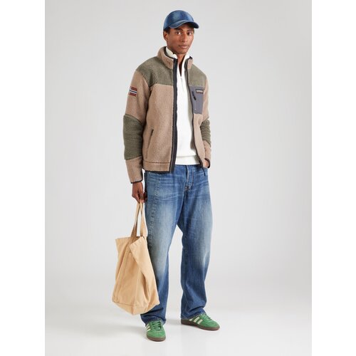 Napapijri Jopa iz flisa 'YUPIK' svetlo rjava / siva / oliva Cene