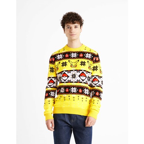 Celio Christmas Sweater Pikachu - Men Slike