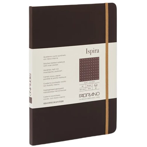  Ispira, notes maki povez, 96 lista, Fabriano, odaberite motiv A5 Tačke Braon Slike