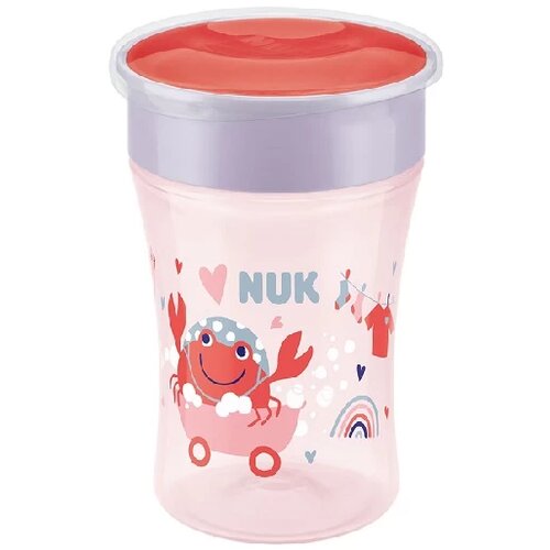 Nuk Ča&amp;scaron;a za bebe Kraba, 230ml, Roze Slike