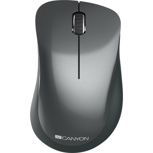 Canyon 2.4 ghz wireless mouse,with 3 buttons, dpi 1200, Battery:AAA*2pcs,Black,67*109*38mm,0.063kg Slike