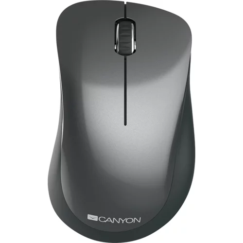 Canyon 2.4 ghz wireless mouse,with 3 buttons, dpi 1200, Battery:AAA*2pcs,Black,67*109*38mm,0.063kg