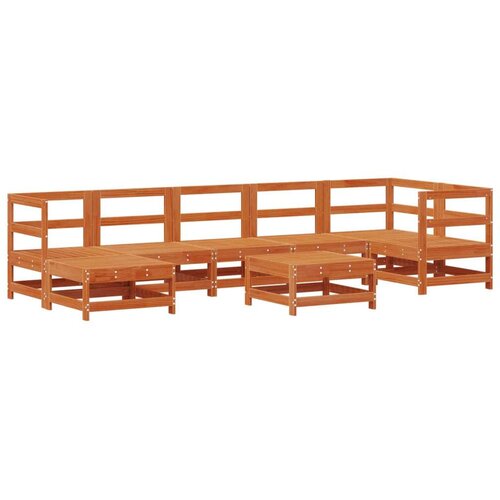  Set lounge namje&amp;scaron;taja za vrt 8 pcs Vo&amp;scaron;tanosmeđa Slike