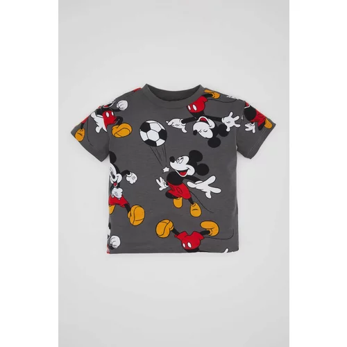 Defacto Regular Fit Mickey & Minnie Licensed Short Sleeve T-Shirt