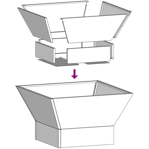  Kamin Crna 60 x 60 x 35 cm Čelik Slike