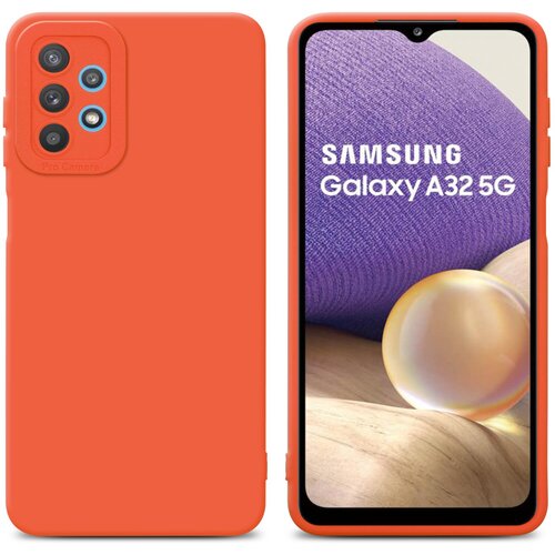 Cadorabo Ohi&scaron;je, združljiv s Samsungom v tekočini Orange - Za&scaron;čitni pokrov iz fleksibilnega silikona TPU, (20596866) Cene