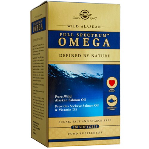 Solgar wild alaskan full Spectrum™ omega, 120 kapsula Cene