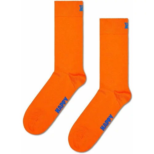Happy Socks Nogavice Solid Sock oranžna barva