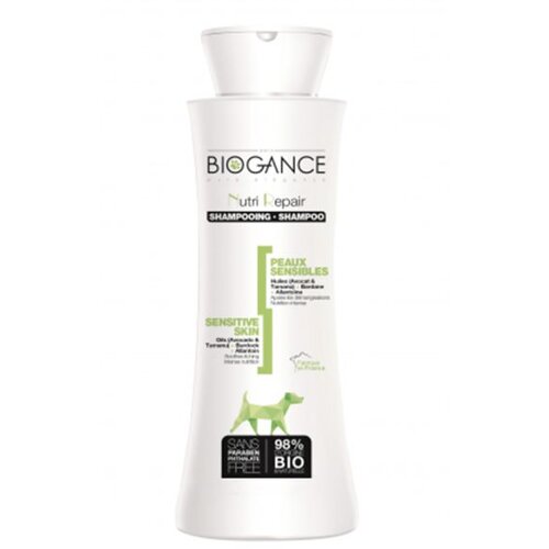 Biogance &amp;Scaron;ampon za pse za osetljivu i o&amp;scaron;tećenu kožu Nutri repair, 250 ml Slike