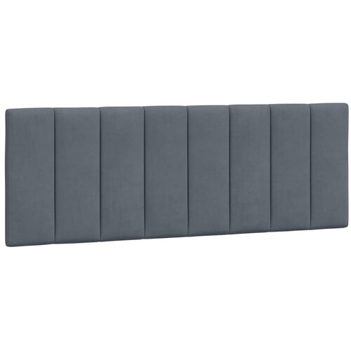 Maison Chic posteljno vzglavje - vzglavna omarica - vzglavna stranica temno siva 120 cm žamet, (21704049) Cene