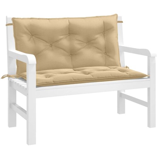 vidaXL Jastuci za vrtnu klupu 2 kom bež 100x50x7 cm tkanine Cijene