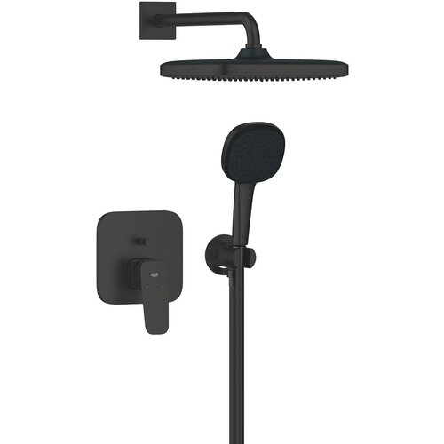 Grohe Cubeo ugradni set sa Tempesta tu&amp;scaron; ružom 250 2F matte black 1053362430 Slike