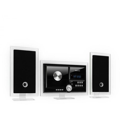 Auna Stereo Sonic, DAB + stereo sistem, DAB +, CD predvajalnik, USB, BT, črna barva Cene