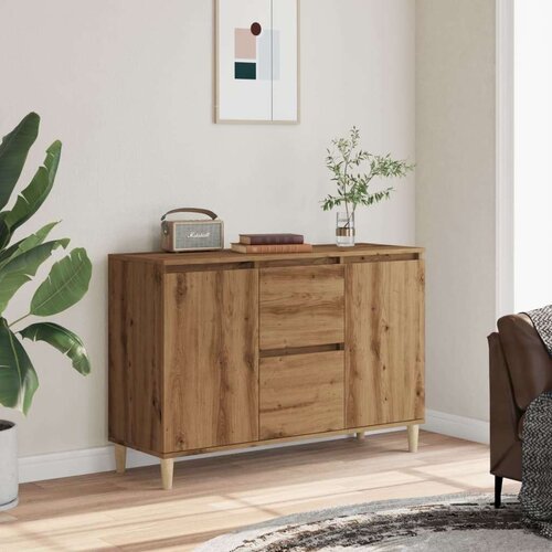 vidaXL Komoda artisan hrast 102x35x70 cm inženirski les Cene