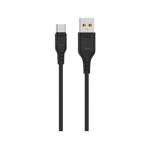  DENMEN D01T Type C USB data kabl 2,4A 1m CRNI Slike