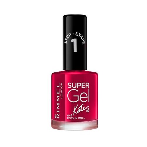 Rimmel London Super Gel By Kate STEP1 lak za nohte 12 ml odtenek 042 Rock n Roll Cene