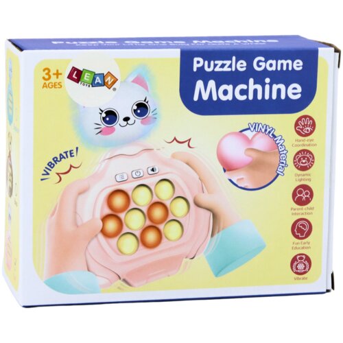  Senzorna igračka Pop-It Kitty s efektom vibracije - roza Slike