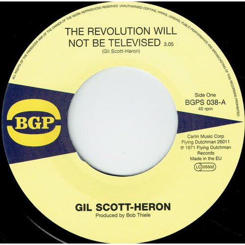 Gil Scott-Heron The Revolution Will Not Be Televised / Home Is Whe Slike