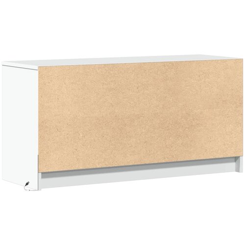  ormarić LED bijeli 100 x 34 x 50 cm od konstruiranog drva Slike