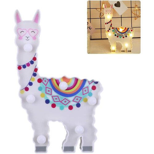 Dardanar Alpaca nočna lučka LED prenosna energetsko varčna alpaka oblika nočna lučka svetleča baterijska modelirna lučka za otroke, (21198944) Cene