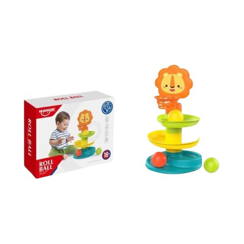 BLUEY Igračka tobogan lav sa lopticama 069966, 30 cm, &amp;Scaron;arena Slike