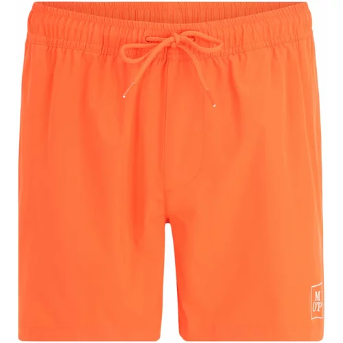Marc O'Polo Kratke kopalne hlače 'Essentials' oranžna / bela