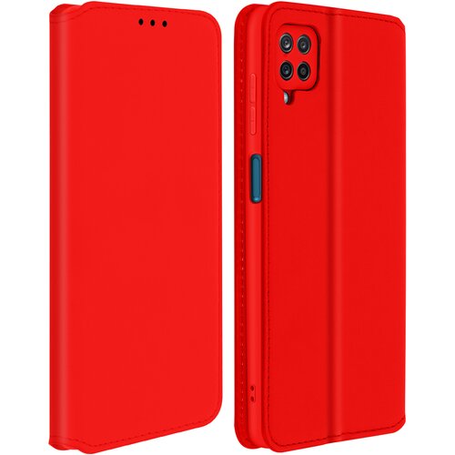 AVIZAR Etui za Samsung Galaxy A12, držalo za kartico in video, magnetni preklop - rdec, (20626225) Cene