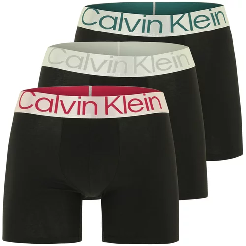 Calvin Klein Underwear Bokserice cijan plava / svijetlosiva / rubin crvena / crna